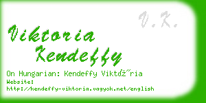 viktoria kendeffy business card